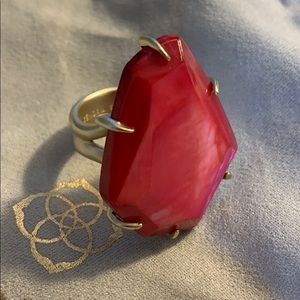 Kendra Scott Megan Ring Red Mother of Pearl